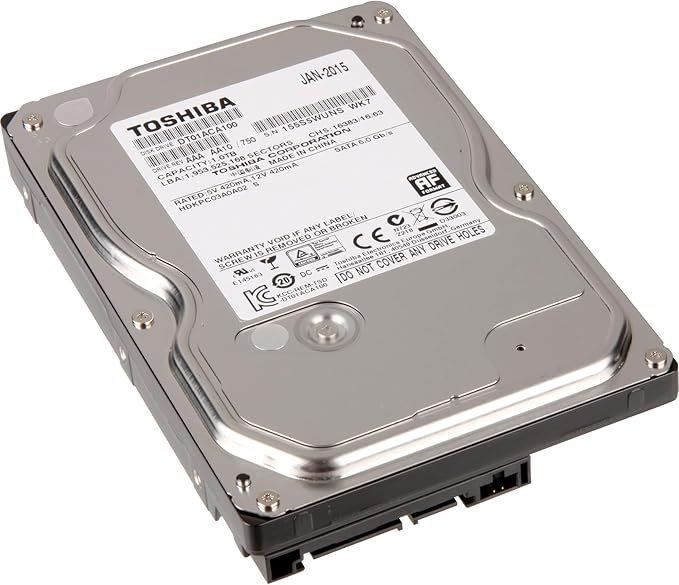 Disco Rigido Interno HDD TOSHIBA DT01ACA100 - 1TB · SATA III · 3.5" · 64MB (RICONDIZIONATO)