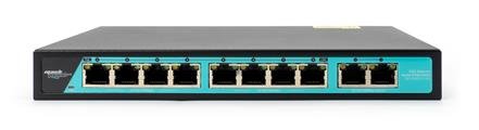 Switch 8 porte Gigabit PoE, 2 Porte Uplink Gigabit
