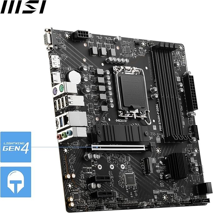 MSI Scheda Madre B760M-P DDR4 - immagine 4